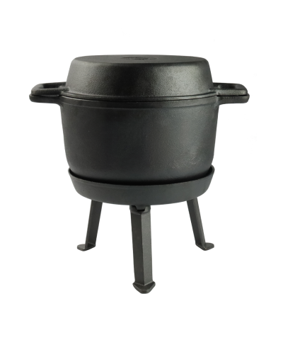 Kociołek żeliwny myśliwski 3w1 EMALIA RYBNIK 8l-Emalia Rybnik