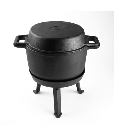 Kociołek żeliwny myśliwski 3w1 EMALIA RYBNIK 8l-Emalia Rybnik