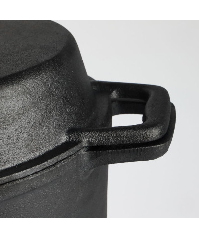 Kociołek żeliwny 3w1 myśliwski 8l