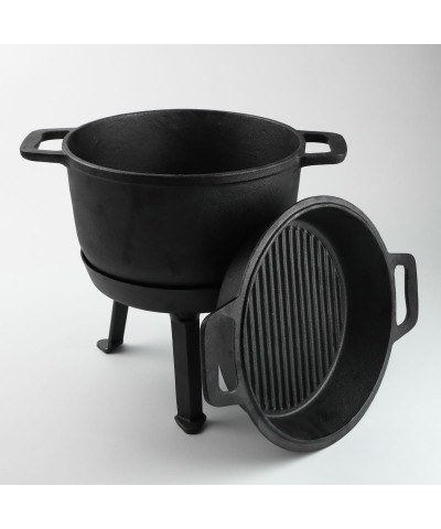 Kociołek żeliwny myśliwski 3w1 EMALIA RYBNIK 8l-Emalia Rybnik