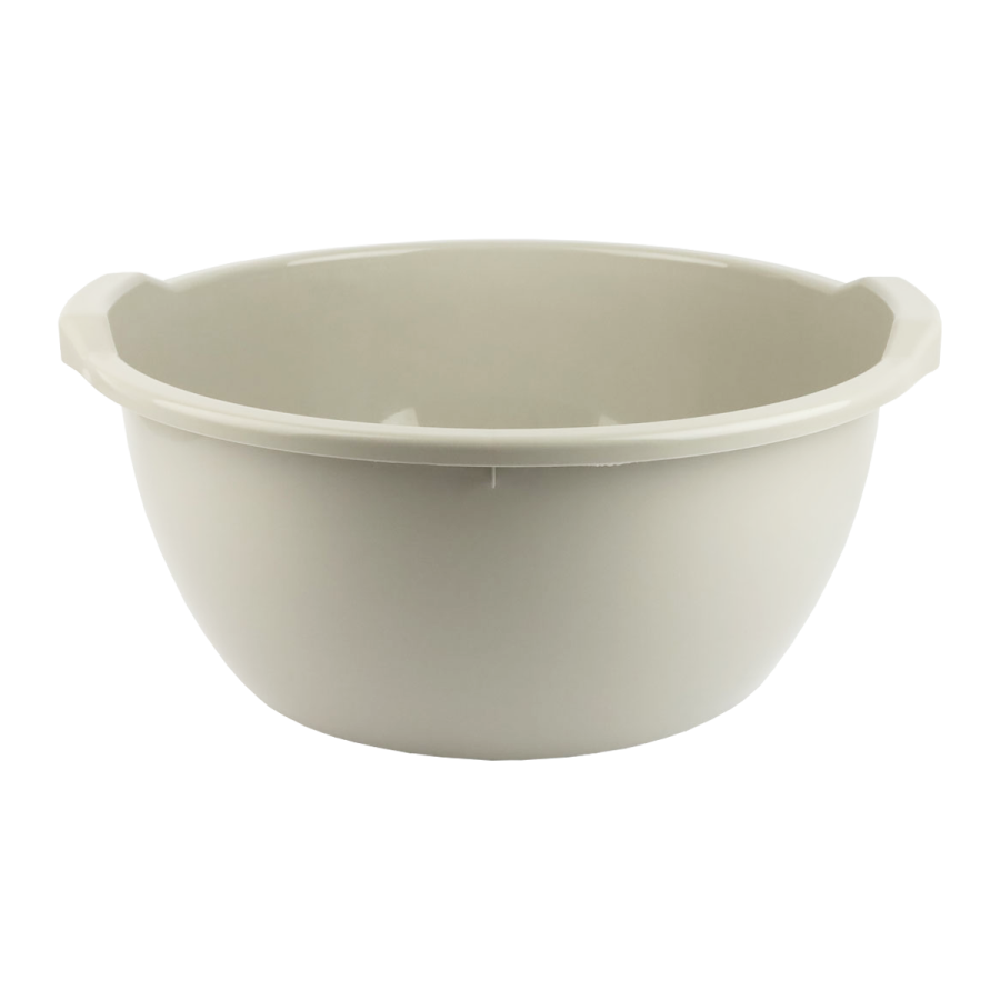 Miska plastikowa z uchwytami beżowa 44l