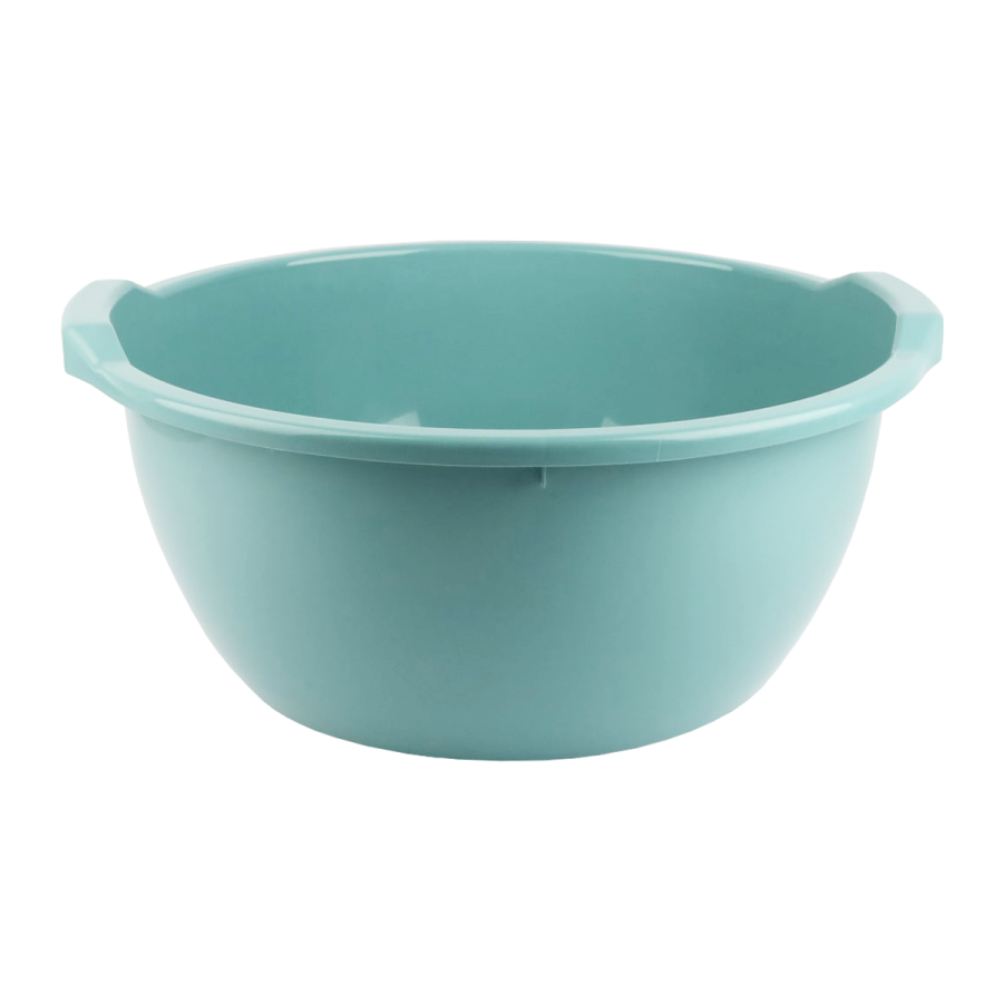 Miska plastikowa z uchwytami niebieska 34l