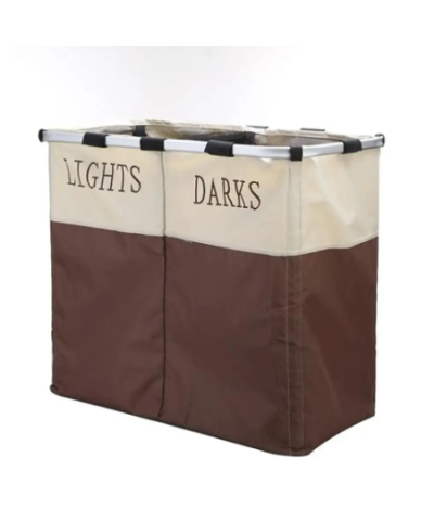 Kosz na pranie 2 komory 62x32x53