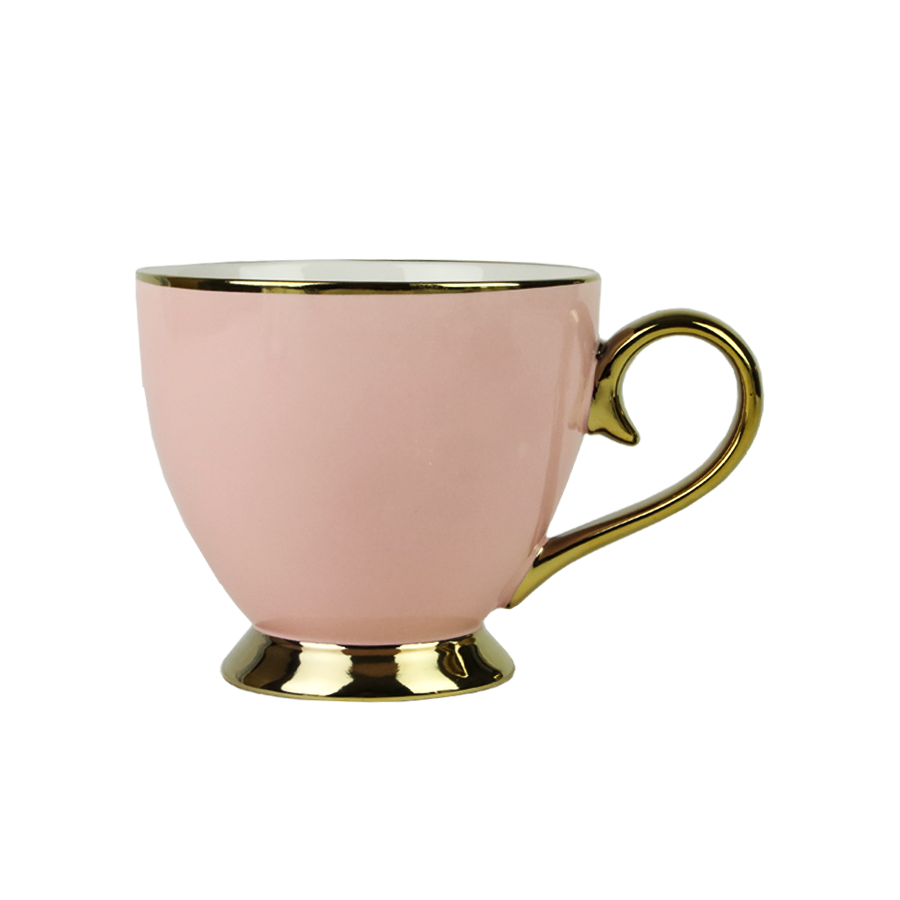 Kubek porcelanowy MIRACLE różowy 450 ml