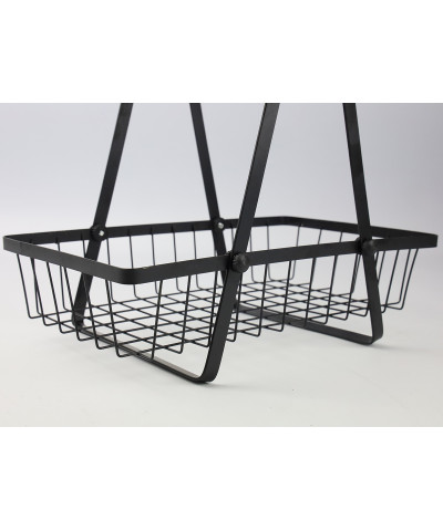 Piętrowy koszyk na owoce czarny