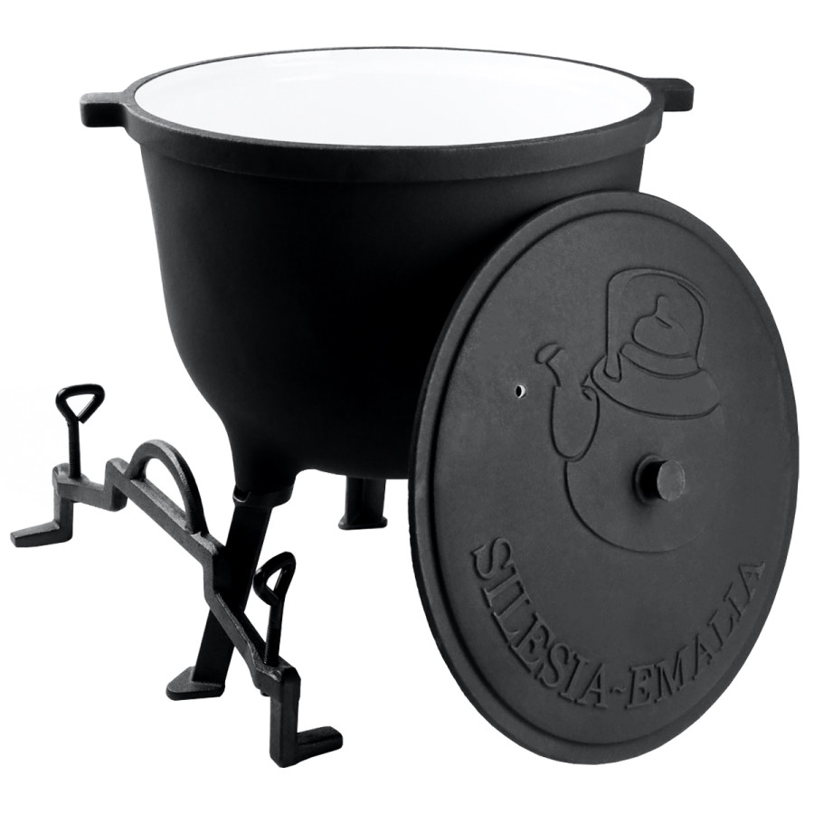 Kociołek żeliwny emaliowany SILESIA EMALIA 15l