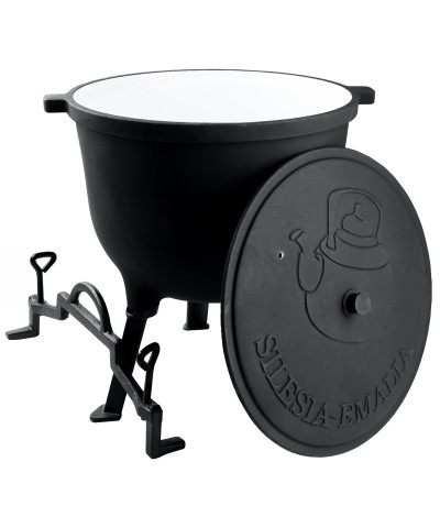 Kociołek żeliwny emaliowany SILESIA EMALIA 15l