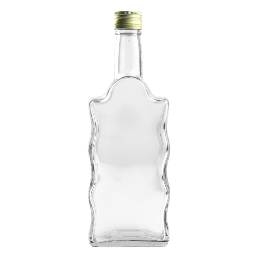 Butelka szklana FALA z zakrętką 500ml