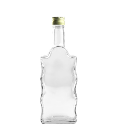 Butelka szklana FALA z zakrętką 500ml