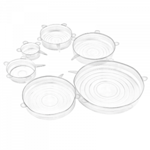 Komplet pokrywek silikonowych 6 szt 