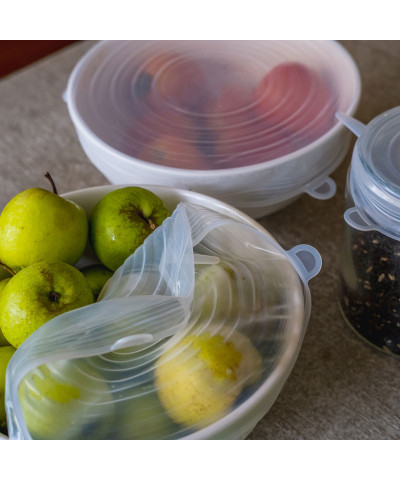 Komplet pokrywek silikonowych 6 szt 