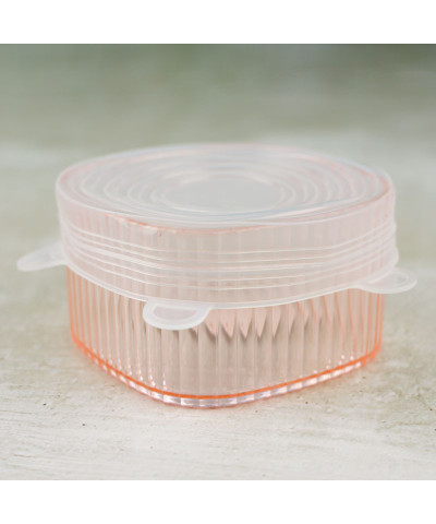 Komplet pokrywek silikonowych 6 szt 