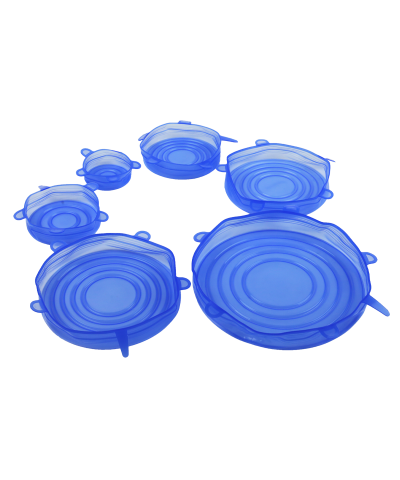 Komplet pokrywek silikonowych 6 szt 