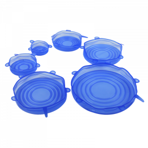 Komplet pokrywek silikonowych 6 szt 