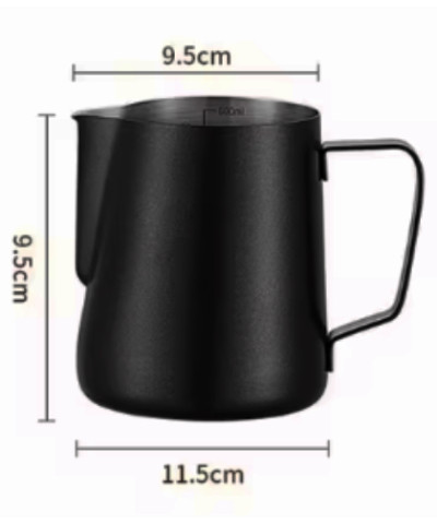 Mlecznik ze stali nierdzewnej  600 ml czarny