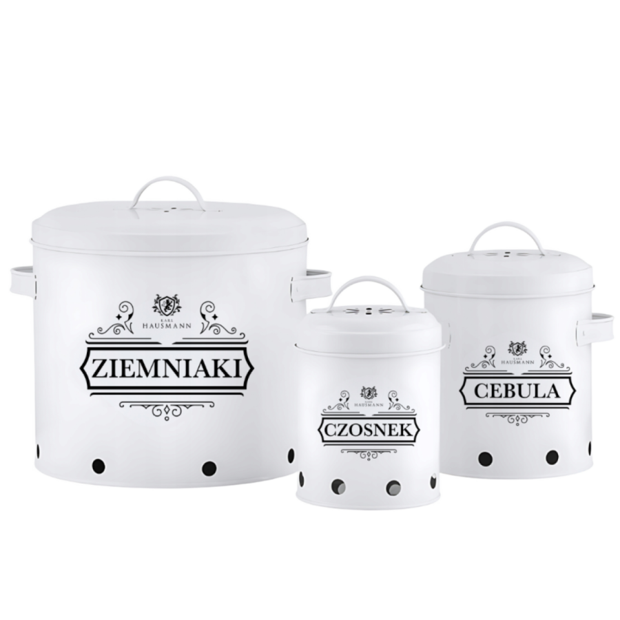 KPL.3 POJEMNIKÓW DO PRZECHOWYWANIA Biały