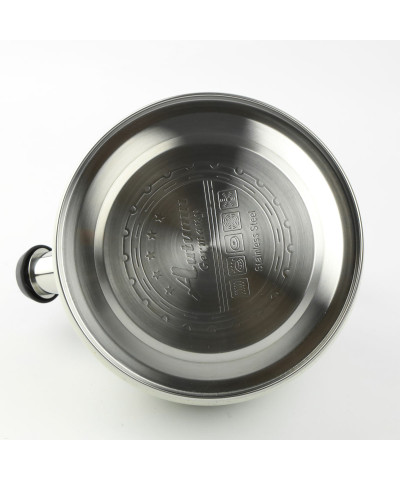 Czajnik z gwizdkiem ze stali nierdzewnej 3L kremowy