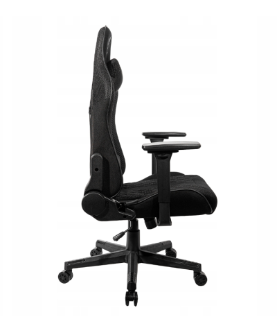 Fotel gamingowy gracza krzesło obrotowe materiał KRAKEN HELIOS czarny