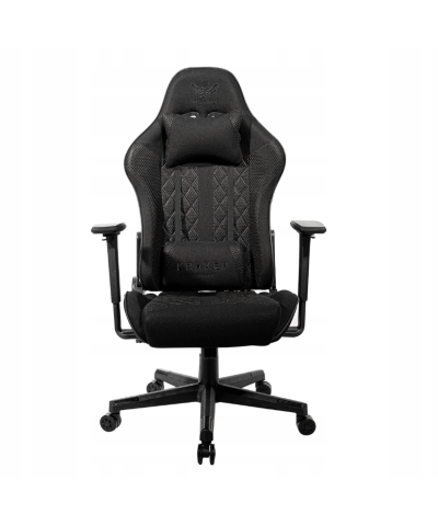 Fotel gamingowy gracza krzesło obrotowe materiał KRAKEN HELIOS czarny