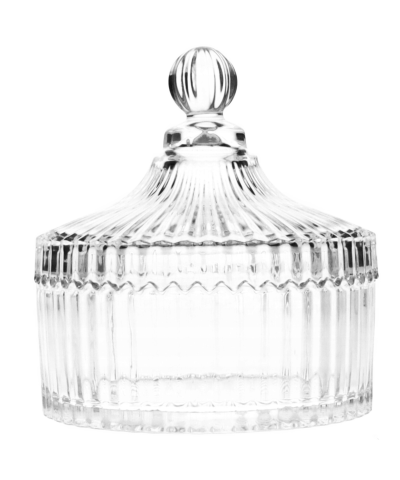 Cukiernica szklana ze żłobieniami 550ml