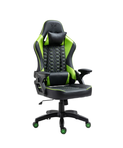 Fotel gamingowy gracza krzesło obrotowe KRAKEN FEYTON zielony