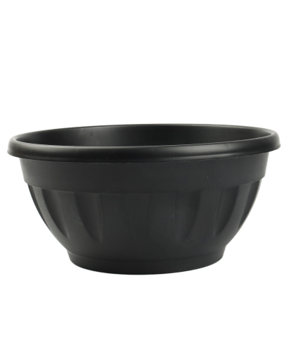 Doniczka ''JOANNA''  28 cm z podstawką czarna