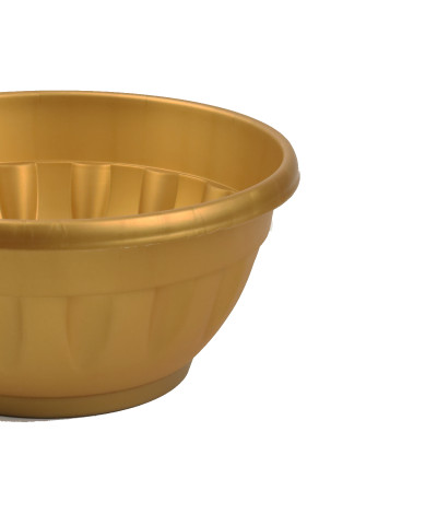 Doniczka ''JOANNA'' z podstawką złoty 28 cm