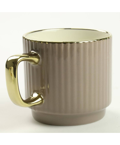 Kubek porcelanowy Złoto/Beż  320 ml