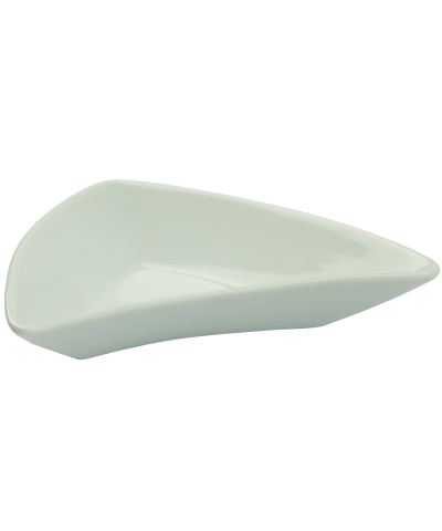 Salaterka porcelanowa trójkątna biała 17cm