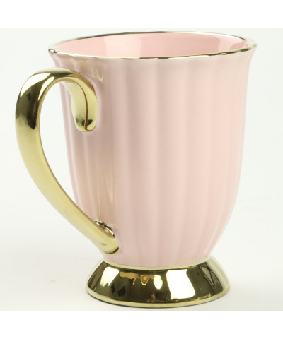 Kubek porcelanowy złoto różowy 240 ml