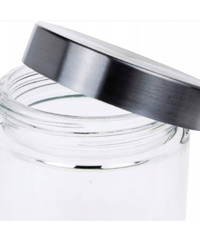 Pojemnik szklany ze stalową pokrywą 800ml