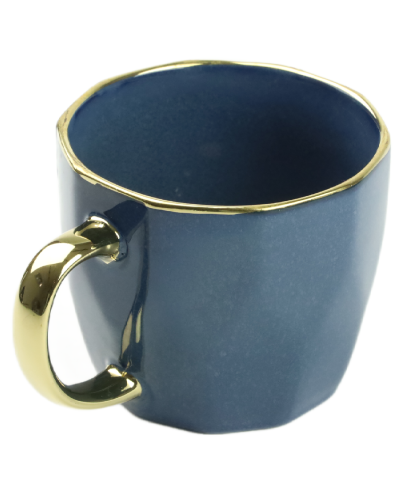 Kubek porcelanowy złoty/granatowy 400ml