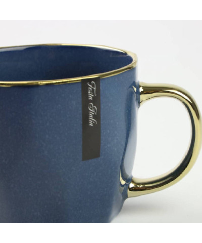 Kubek porcelanowy złoty/granatowy 400ml