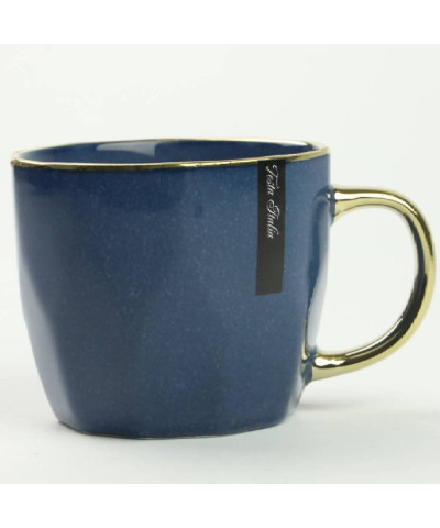 Kubek porcelanowy złoty/granatowy 400ml