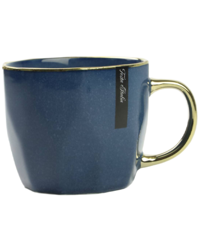 Kubek porcelanowy złoty/granatowy 400ml