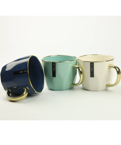 Kubek porcelanowy złoty/kremowy 400ml