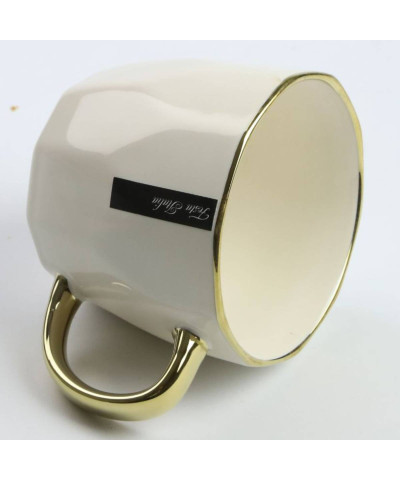 Kubek porcelanowy złoty/kremowy 400ml