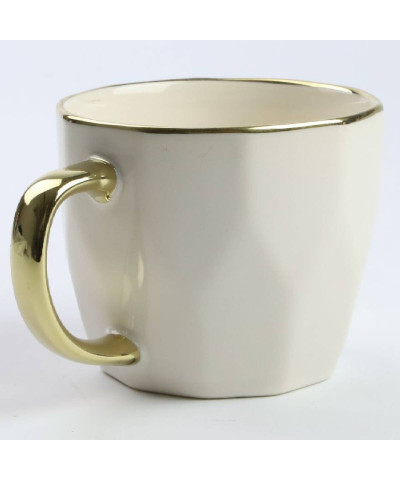 Kubek porcelanowy złoty/kremowy 400ml