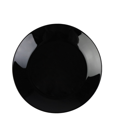 Komplet talerzy ze szkła hartowanego Sonia18-elementowy czarno- biały