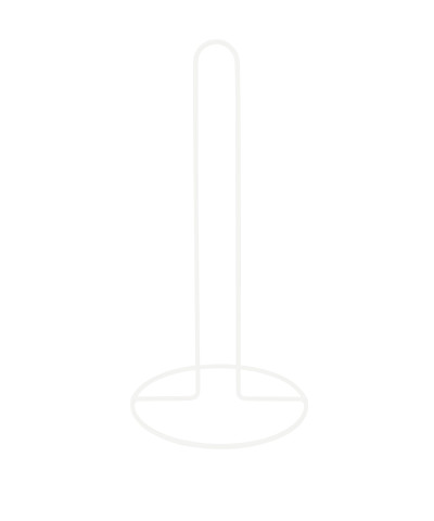 Stojak na ręcznik papierowy biały - 30cm