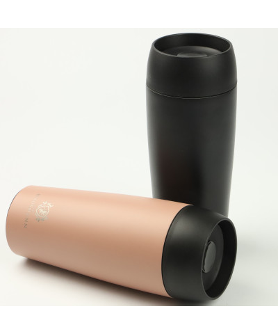 Kubek termiczny stalowy różowy 450 ml