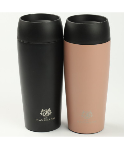 Kubek termiczny stalowy różowy 450 ml