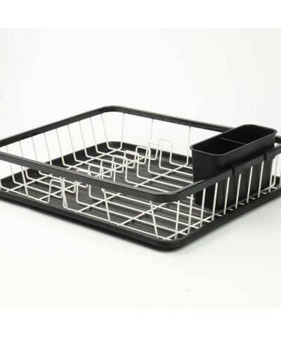 Suszarka do naczyń biało- czarna 44,5X31,5X12 cm