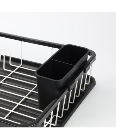 Suszarka do naczyń biało- czarna 44,5X31,5X12 cm