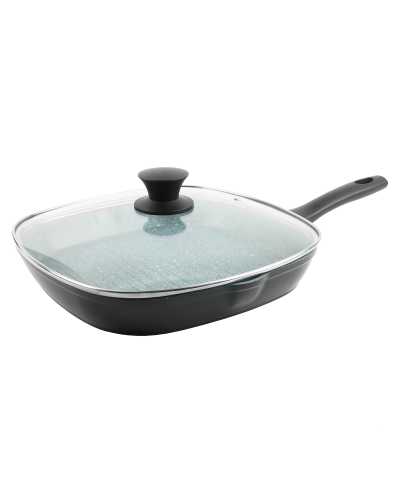 Patelnia grillowa NON-STICK z pokrywką Rubin 28cm