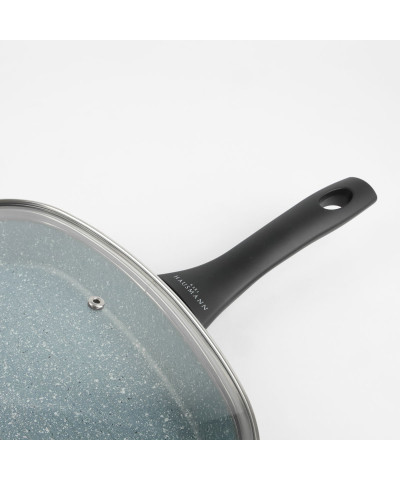 Patelnia grillowa NON-STICK z pokrywką Rubin 28cm