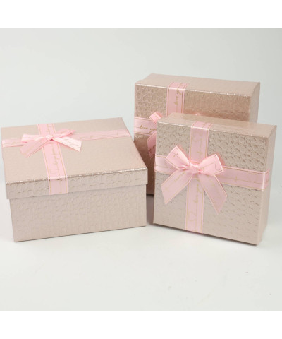 Komplet 3 szt pudełek ozdobnych