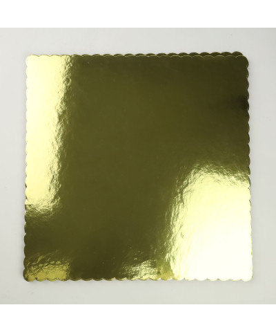 Podkład pod tort kwadratowy złoty 35cm 5 szt