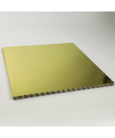 Podkład pod tort kwadratowy złoty 35cm 5 szt