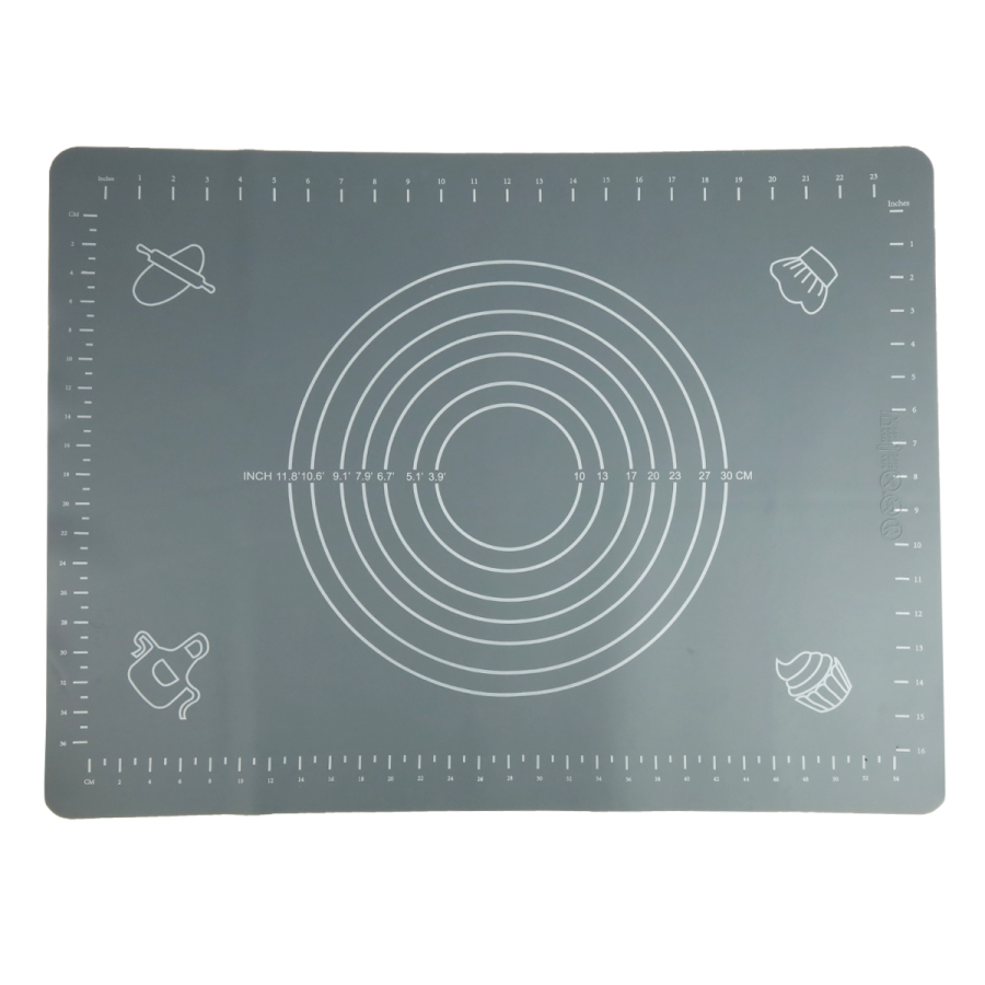 Stolnica silikonowa 60x45 cm szara